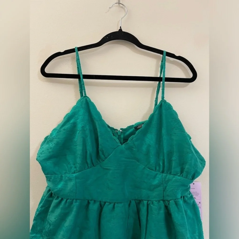 NWT Wild Fable Emerald Floral‎ Mini Dress - XXL
